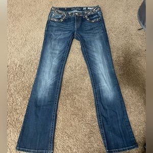 Miss Me jeans, have been worn once, In good shape.